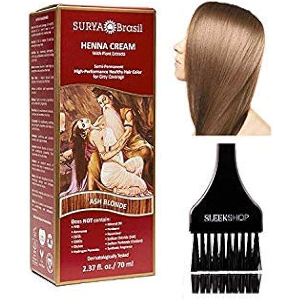 Amazon.com: Surya Brasil 全天然HENNA 髮色CREAM 染料植物提取物